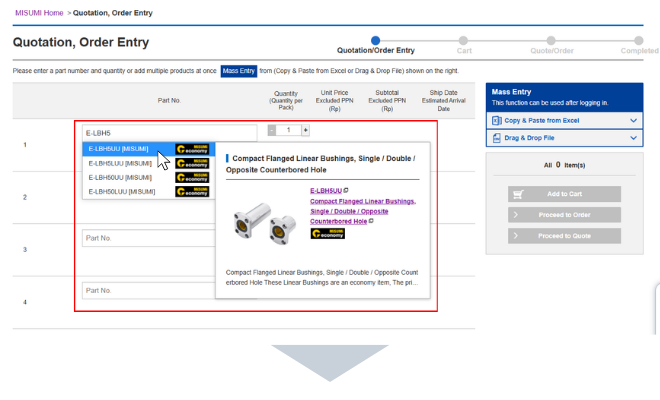 Manual Entry_Type in Part Number_2